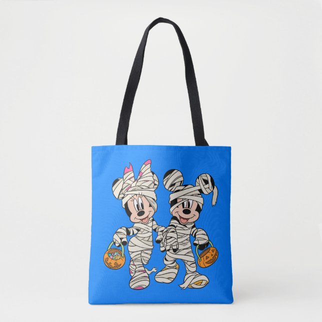 Halloween Mummy Mickey & Minnie Tote Bag (Front)