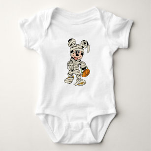 Halloween Mummy Mickey Mouse Baby Bodysuit