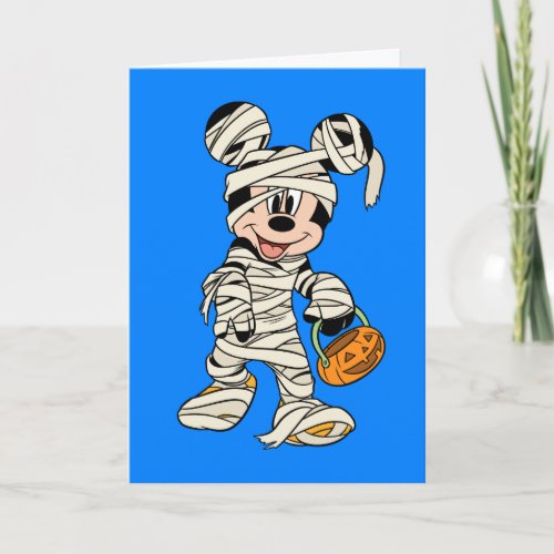 Halloween Mummy Mickey Mouse Card