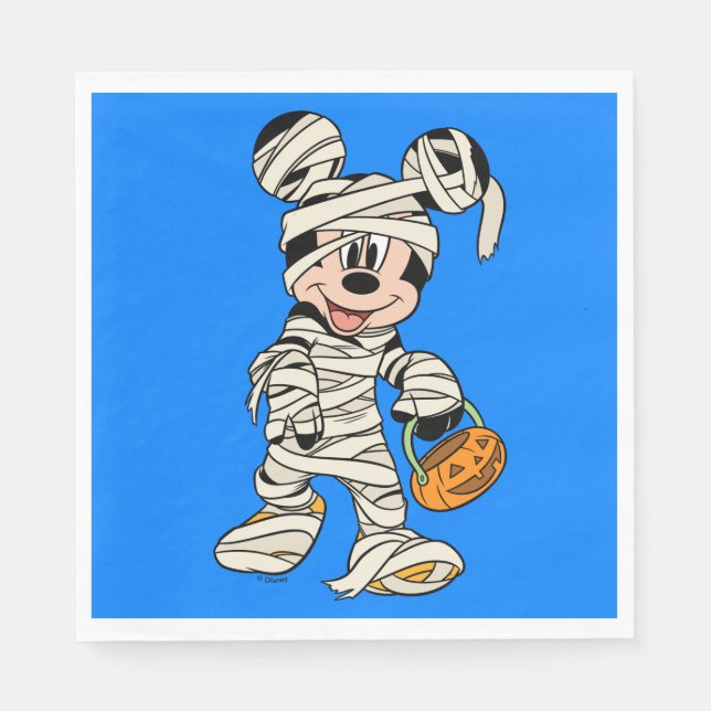 Halloween Mummy Mickey Mouse Napkins (Front)