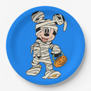 Halloween Mummy Mickey Mouse Paper Plates