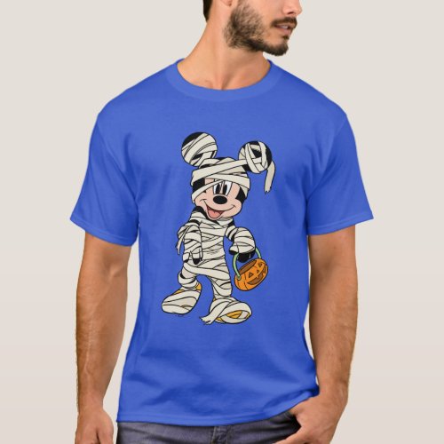 Halloween Mummy Mickey Mouse T_Shirt