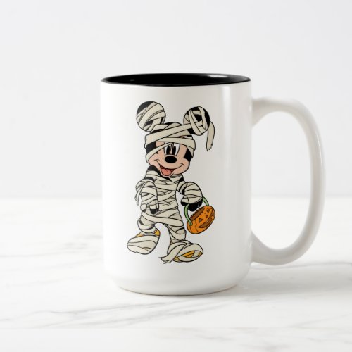 Halloween Mummy Mickey Mouse Two_Tone Coffee Mug