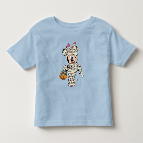 Halloween Mummy Minnie Mouse Toddler T_shirt