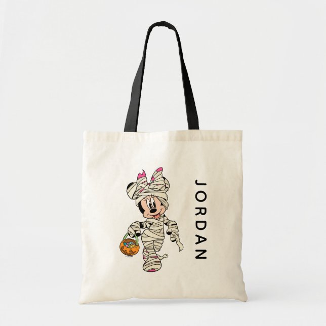 Halloween Mummy Minnie Mouse Tote Bag (Front)
