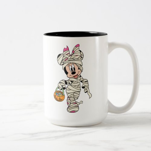 Halloween Mummy Minnie Mouse Two_Tone Coffee Mug