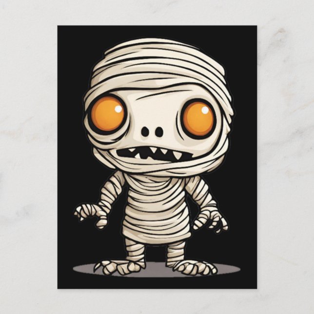 Halloween Mummy Model Postcard (Front)