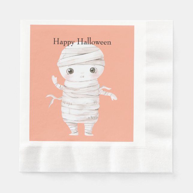 Halloween Mummy Napkins (Front)