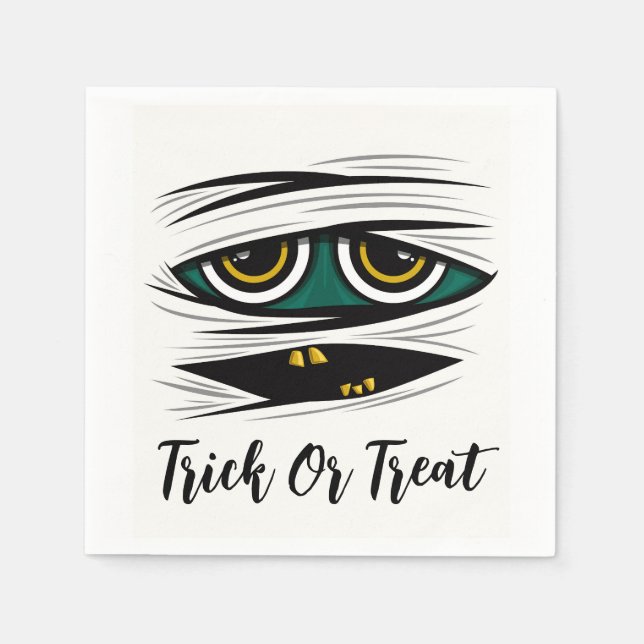 Halloween Mummy Napkins (Front)