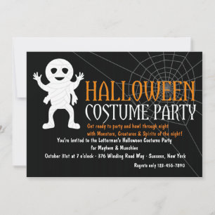 Halloween Mummy Party Invitation