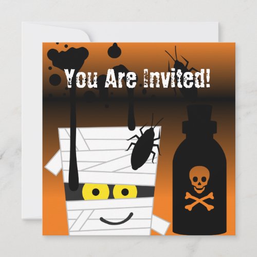 Halloween Mummy Party Invitation