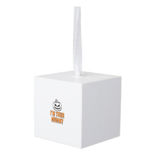 Halloween Mummy Pumpkin Vintage Engraving Shirt De Cube Ornament