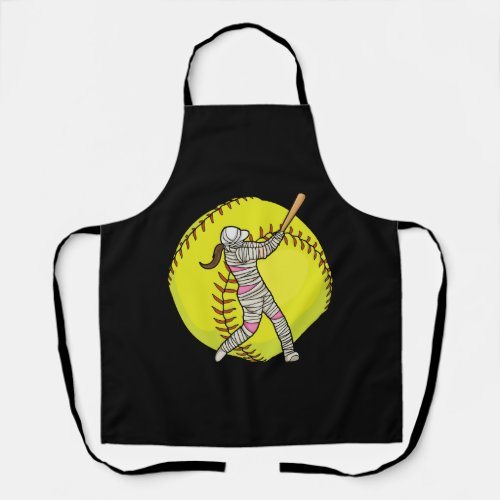 Halloween Mummy Quote for your Softball Mom Apron