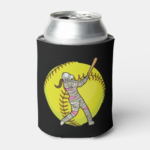 Halloween Mummy Quote for your Softball Mom Can Cooler