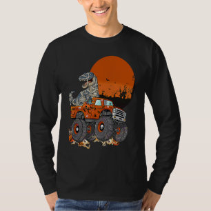 Halloween Mummy Rex Monster Truck T-Shirt