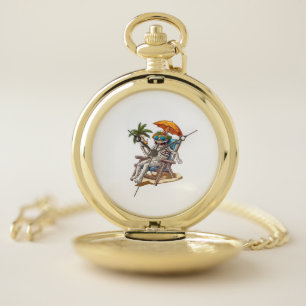 Halloween Mummy’s Day Off Pocket Watch