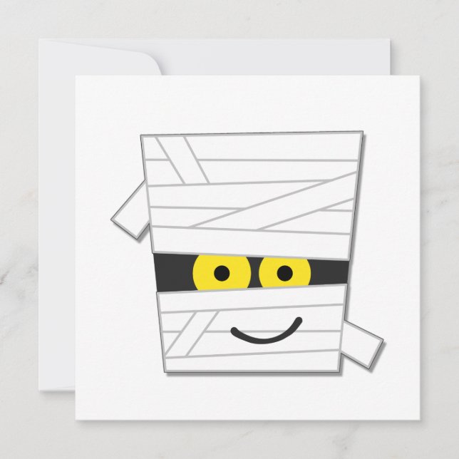 Halloween Mummy Tshirts and Gifts Card (Front)