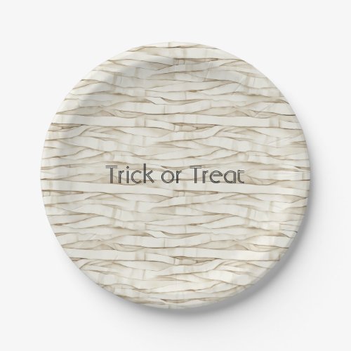 Halloween Mummy Wrap Paper Plates