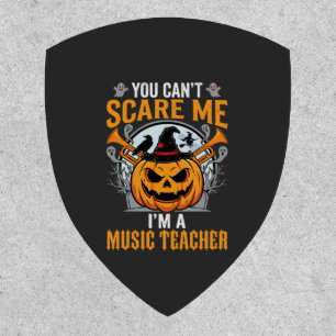 Halloween Music Teacher Scary Pumpkin Graphic Patch