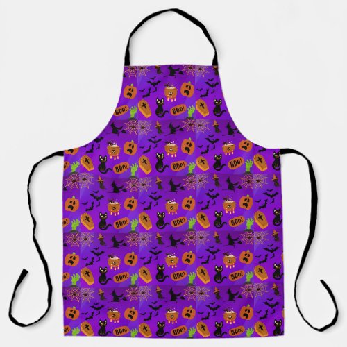 Halloween muti pattern  apron