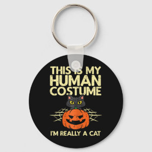 Halloween My Human Costume Im A Cat Costume Women Keychain