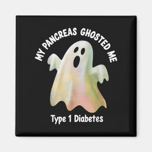 Halloween My Pancreas Ghosted Me Diabetes Boys &am Magnet