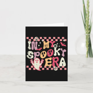 Halloween My Spooky Era Retro Costume Groovy Women Card