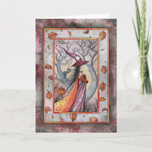 Halloween Mystic Witch by Molly Harrison Card