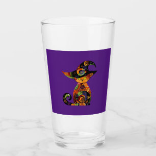 Halloween/mystical/cat/fall  glass