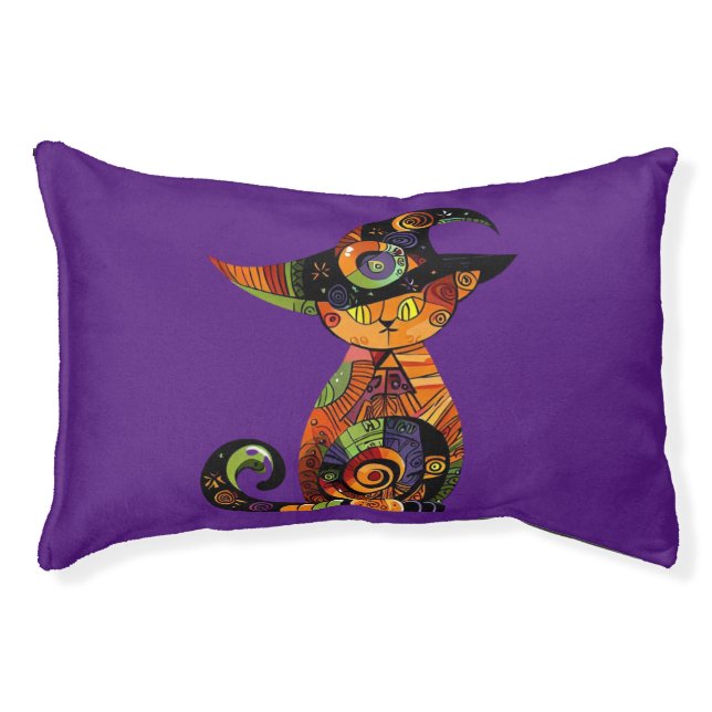 Halloween/mystical/cat/fall  pet bed (Front)