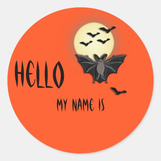 Halloween Name Tag Zazzle