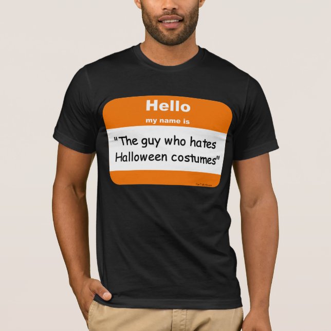 Halloween nametag t-shirt (Front)