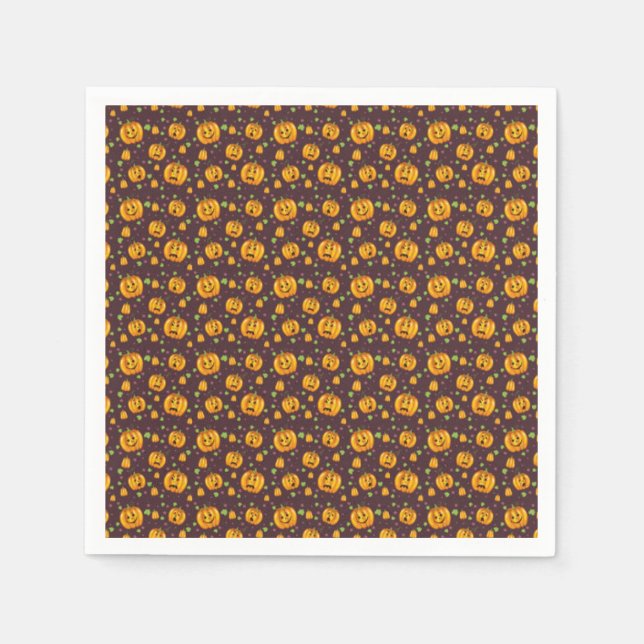 Halloween Napkin/Pumpkins Napkins (Front)
