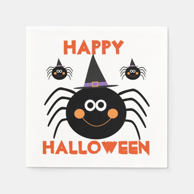 Halloween Napkin/Spider's Napkins (Front)