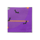 Halloween Napkins of Bat Horror, set of 4, cloth