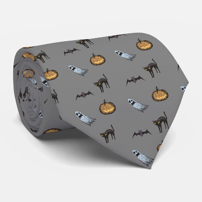 Halloween Neck Tie (Rolled)