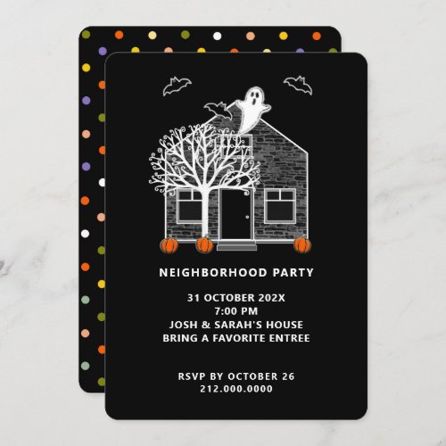 Halloween Neighborhood Party Invitation