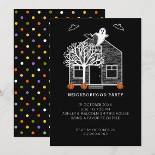 Halloween Neighborhood Party Invitation