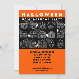 Halloween Neighborhood Party Invitation
