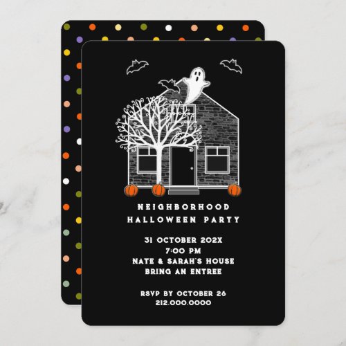 Halloween Neighborhood Party Invitation