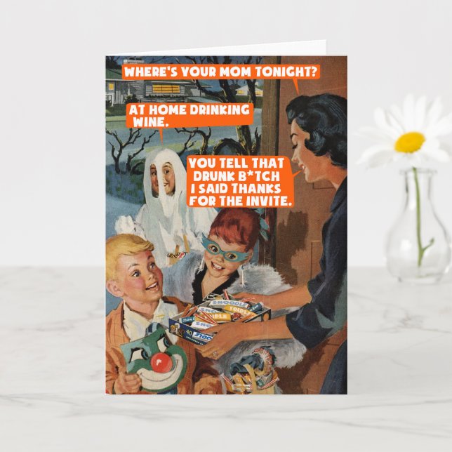 Halloween neighbors friends card (Small Plant)