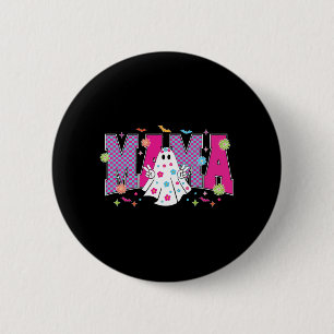 Halloween Neon Mama Mini Button