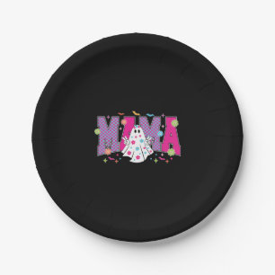Halloween Neon Mama Mini Paper Plates