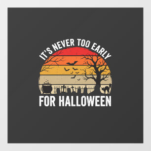 Halloween Never Too Early Vintage Sunset Floor Decals