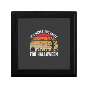 Halloween Never Too Early Vintage Sunset Gift Box