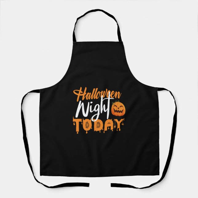 Halloween Nigh TODAY Apron (Front)