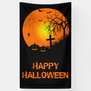 Halloween night banner