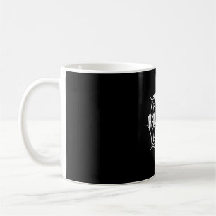 Halloween Night Bat Spider Web Vector Design_1 Coffee Mug