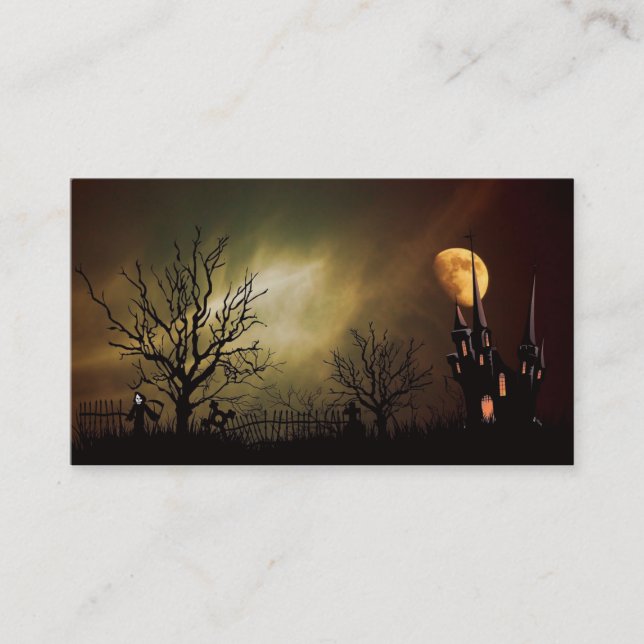 Halloween Night Business Card (Front)