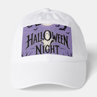 Halloween Night Ghost Moon Graveyard Hat